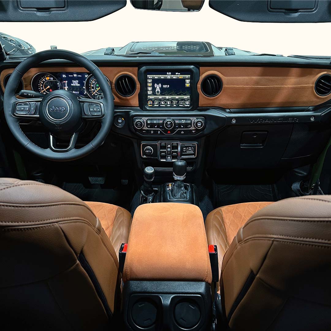 cars dubai jeep Wrangler interior